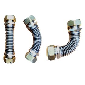   Összekötő inox cső rugalmas, rozsdamentes, hajlítható, napkollektorok összekötésére különösen ajánlott a hőtágulás elnyelése miatt