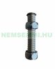 Összekötő inox cső DN16 Rugalmas, rozsdamentes