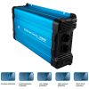 Inverter 12V 3000W voltage converter 480x262x113 mm pure sine wave voltage transformer