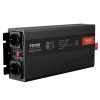 12V 230V 3000W tiszta szinuszos inverter LCD kijelzővel, USB és Type-C csatlakozóval távirányítóval közepes méretű háztartási gépekhez
