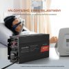 Tiszta szinuszos inverter 12V 1000 W DC, AC 230 V feszültségátalakító 1 hálózati aljzattal, 1 USB porttal, 1 C típusú porttal, távirányítóval okos eszközökhöz