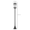 Solar candelabra garden lamp lighting 120 cm lamp 