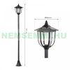 Solar candelabra garden lamp lighting 177 cm lamp stainless steel
