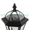 Solar candelabra garden lamp lighting 2 LED lamps stainless steel