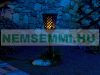 Napelemes kerti lámpa lángeffektussal 51 LED 30 lm  lángforma, beépített akkumulátorral