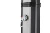 Solar kerti zuhany, 40L, ezüst-fekete, lábzuhannyal és esőztető fejjel, PVC és krómozott ABS