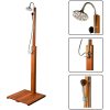 Garden shower hardwood design. Sauna real wooden shower in an elegant design.