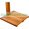 Garden shower hardwood design. Sauna real wooden shower in an elegant design.