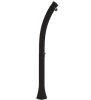 Colorful curved garden shower 2 year warranty black solar shower 28 liters with mixer tap