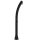 Colorful curved garden shower 2 year warranty black solar shower 28 liters with mixer tap