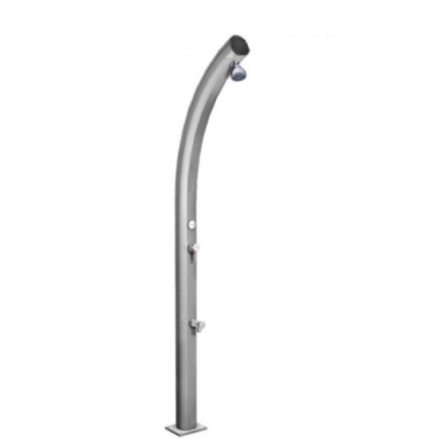 Design garden shower luxury stainless steel solar shower 25 liters with foot washing tap and mixing tap