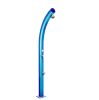 Design garden shower luxury blue solar shower 25 liters with foot washing tap and mixing tap