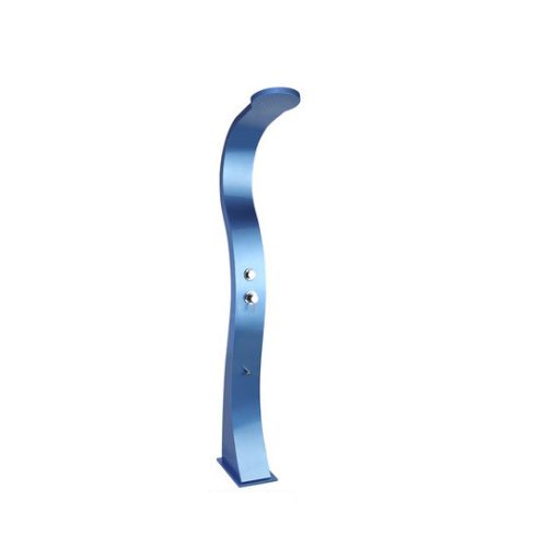Design garden shower luxury colored shower blue 37 liters with foot washing tap and mixing tap