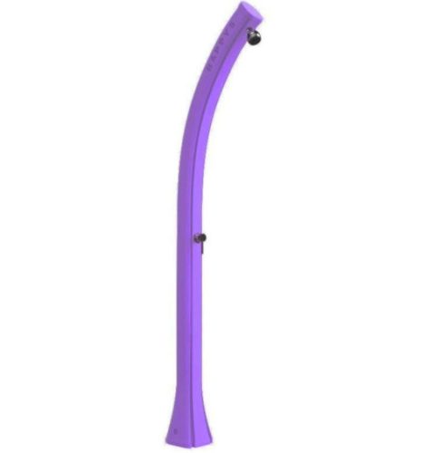 Colorful curved garden shower 2 year warranty purple solar shower 28 liters with mixer tap