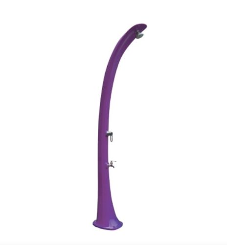 Design garden shower luxury colored solar shower purple 32 liters with foot washing tap and mixing tap