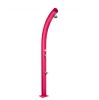 Design garden shower luxury pink solar shower 25 liters with foot washing tap and mixing tap