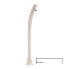   Színes hajlított kerti zuhany 2 év garancia fehér szolár zuhanyzó 28 literes, keverőcsappal