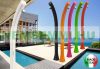 Colorful curved garden shower 2 year warranty white solar shower 28 liters with mixer tap