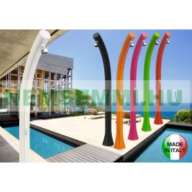   Színes hajlított kerti zuhany 2 év garancia fehér szolár zuhanyzó 28 literes, keverőcsappal