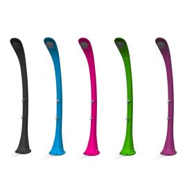   Design kerti zuhany luxus antracit fekete szolár zuhanyzó 32 literes, lábmosó csappal és keverőcsappal