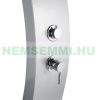 Design garden shower, luxury stainless steel shower, 37 liters, with foot washing tap and mixing tap