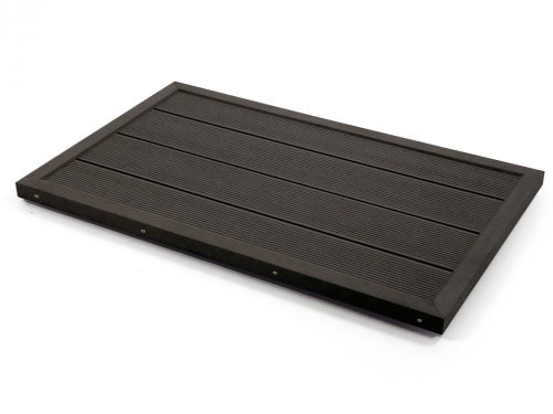 Solar shower exit WPC non-slip grid for garden shower 100x60 cm