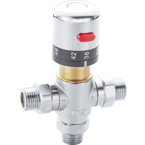 Termosztatikus keverőszelep 3/4" csatlakozóval termosztát Automata termosztátos keverőcsap