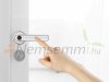 Smart door handle silver smart door handle with fingerprint scanner, PIN code for 35 - 55 mm door