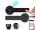 Smart door handle black smart door handle with fingerprint reader, PIN code for 35 - 55 mm door