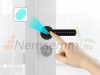 Smart door handle black smart door handle with fingerprint reader, PIN code for 35 - 55 mm door