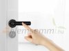 Smart door handle black smart door handle with fingerprint reader, PIN code for 35 - 55 mm door