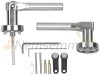 Smart door handle with fingerprint scanner, transponder, application for doors with a thickness of 35-70 mm