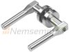 Smart door handle with fingerprint scanner, transponder, application for doors with a thickness of 35-70 mm