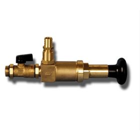 Napkollektor vagy fűtési rendszer nyomásnöveléséhez és újratöltéséhez Visszacsapó szeleppel 