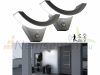 Motion sensor lamp 15W 2 adjustable LED outdoor luminaires with PIR motion sensor 1100 lm IP54