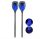 Solar flame lamp 2 pcs blue LED garden torch garden decor lighting
