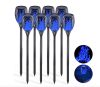 Solar flame lamp 8 pcs blue LED garden torch garden decor lighting