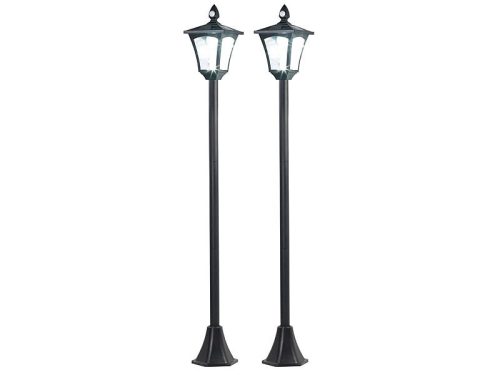 SWL-26 Napelemes LED kerti lámpa 2 db, PIR / szürkület érzékelő, 100 lm, 160 cm