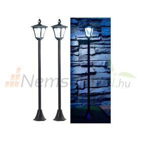 SWL-26 Napelemes LED kerti lámpa 2 db, PIR / szürkület érzékelő, 100 lm, 160 cm