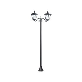   SWL-60 Napelemes LED kerti lámpa, 2 lámpás, PIR és szürkület érzékelő, 200 lumen