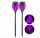 Solar flame lamp 2 pcs purple LED garden torch garden decor lighting