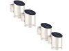WL-125 Solar LED wall lamp 4 pieces stainless steel 