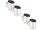 WL-125 Solar LED wall lamp 4 pieces stainless steel 