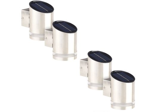 WL-125 Solar LED wall lamp 4 pieces stainless steel 