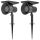 Solar garden lamp 2 pieces that can be inserted into the ground or mounted on the wall, outdoor lighting with 2 light colors, IP54 waterproof, black