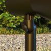 Solar garden lamp 2 pieces that can be inserted into the ground or mounted on the wall, outdoor lighting with 2 light colors, IP54 waterproof, black