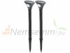 Solar garden lamp that can be inserted into the ground, cold white light, 2 solar lamps with motion sensor