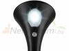 Solar garden lamp that can be inserted into the ground, cold white light, 2 solar lamps with motion sensor