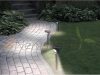 Solar garden lamp that can be inserted into the ground. 2 solar lamps with warm white light and motion sensor