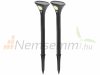 Solar garden lamp that can be inserted into the ground. 2 solar lamps with warm white light and motion sensor